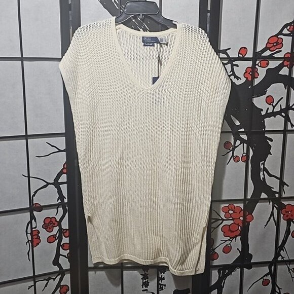 Open-Stitch Merino Wool Tunic by Polo Ralph Lauren XS New - Picture 2 of 7